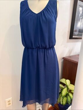 Cato Royal Blue Sleeveless V-Neck Mini Dress